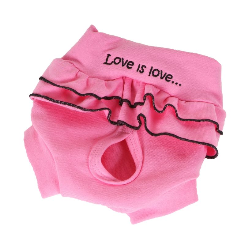 Hárací kalhotky Love - růžová L I love pets