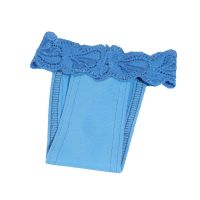 Hárací kalhotky s krajkou (doprodej skladových zásob) - modrá XS