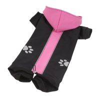 Kombinéza Softshell dvoubarevná - růžová/černá XL I love pets