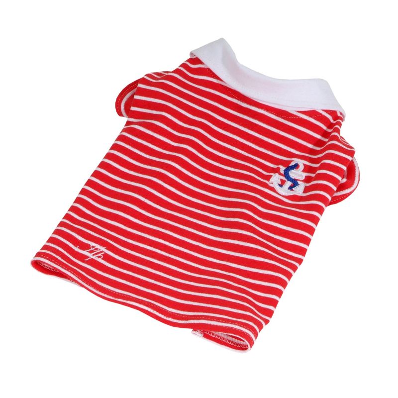 Tričko námořnické s límečkem (doprodej skladových zásob) - červená XL I love pets