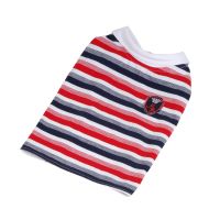 Tričko pruhované s erbem (doprodej skladových zásob) - červená/modrá XXS